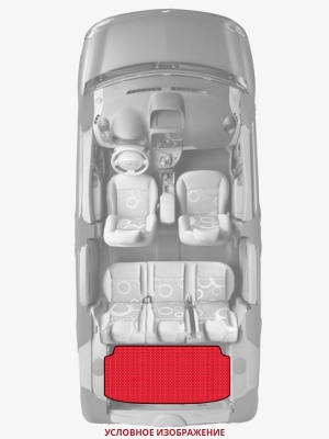 ЭВА коврики «Queen Lux» багажник для Лада 4x4 3D